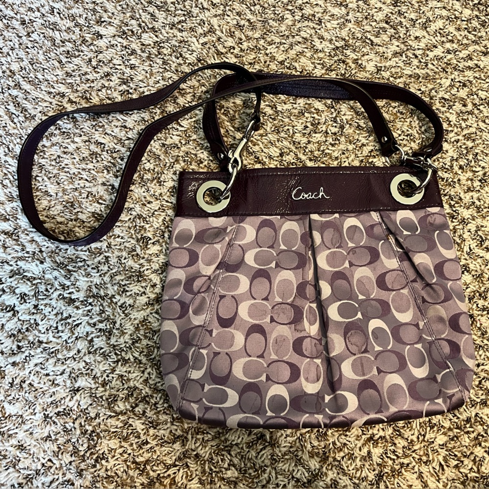 Coach Lavender and Plum Vintage Shoulder Crossbody